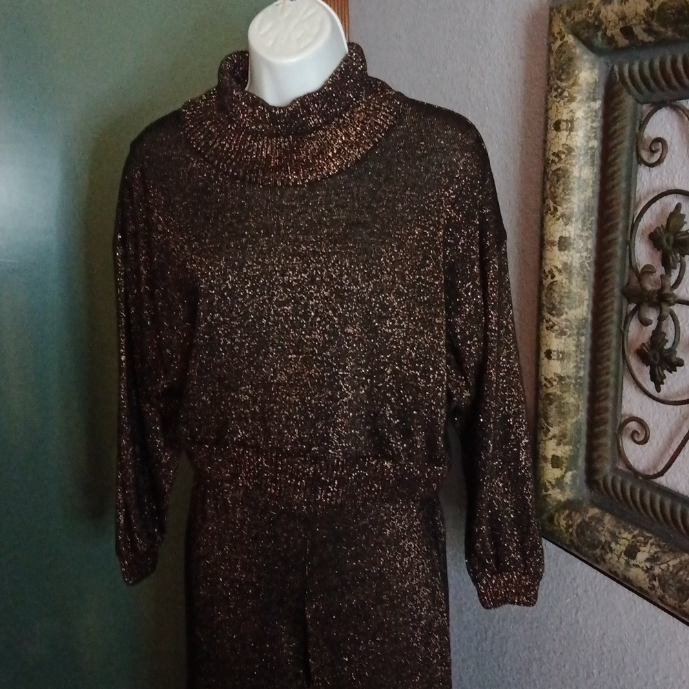 Vintage Christian Dior Dress Up to Loungewear Knit Pantsuit Sz XS/S - Picture 4 of 13